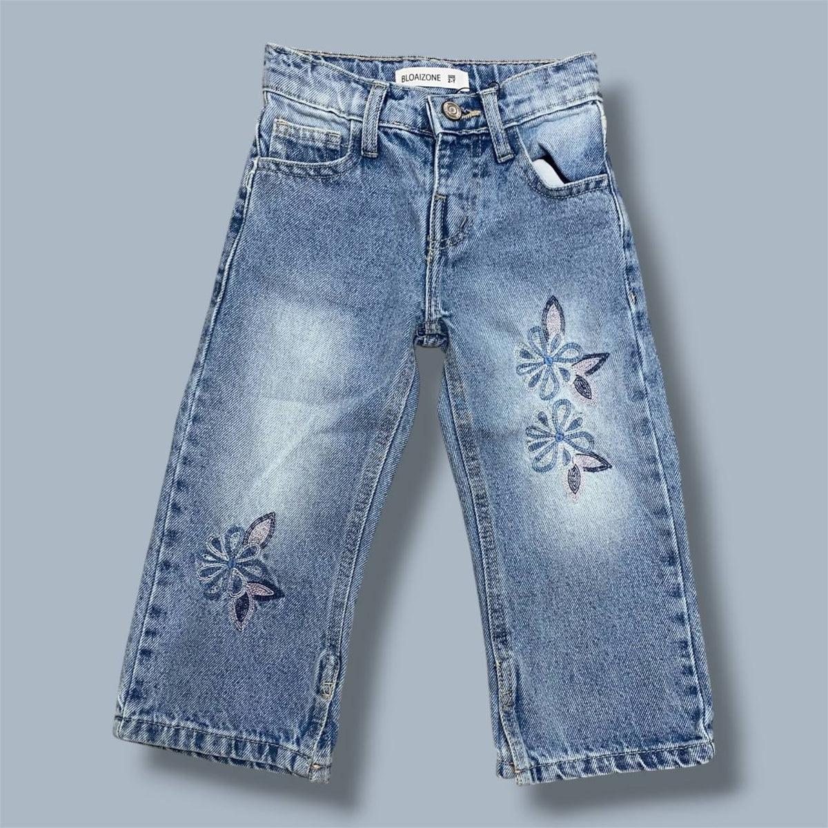 Floral Embroidered Jeans