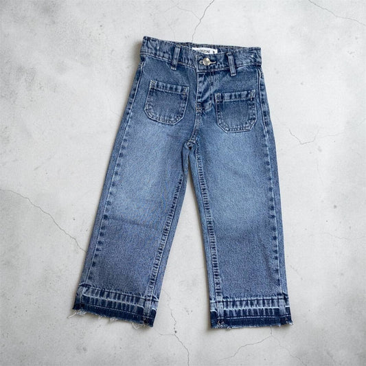Released Hem Straight Jeans