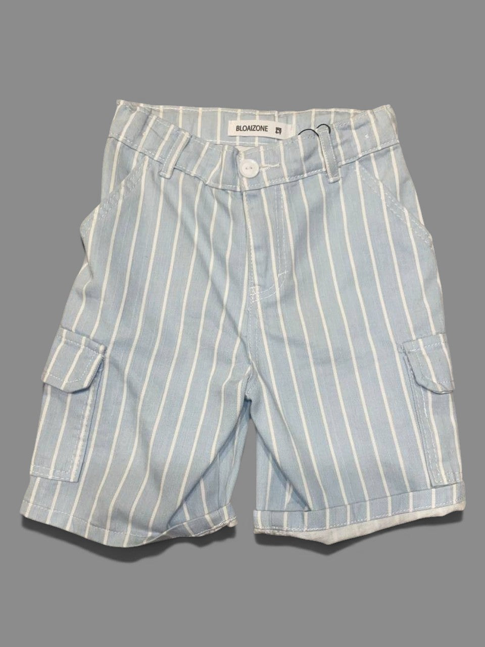 Striped cargo shorts #1258-1257