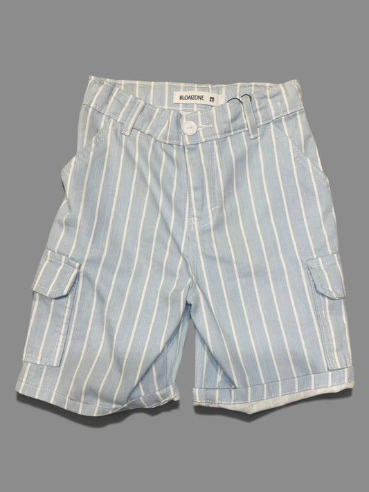 Striped cargo shorts #1258-1257