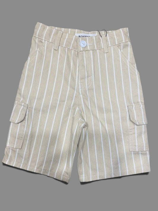 Striped cargo shorts #1258-1257