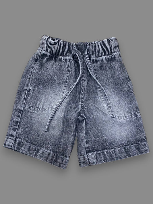 Drawstring Denim Shorts