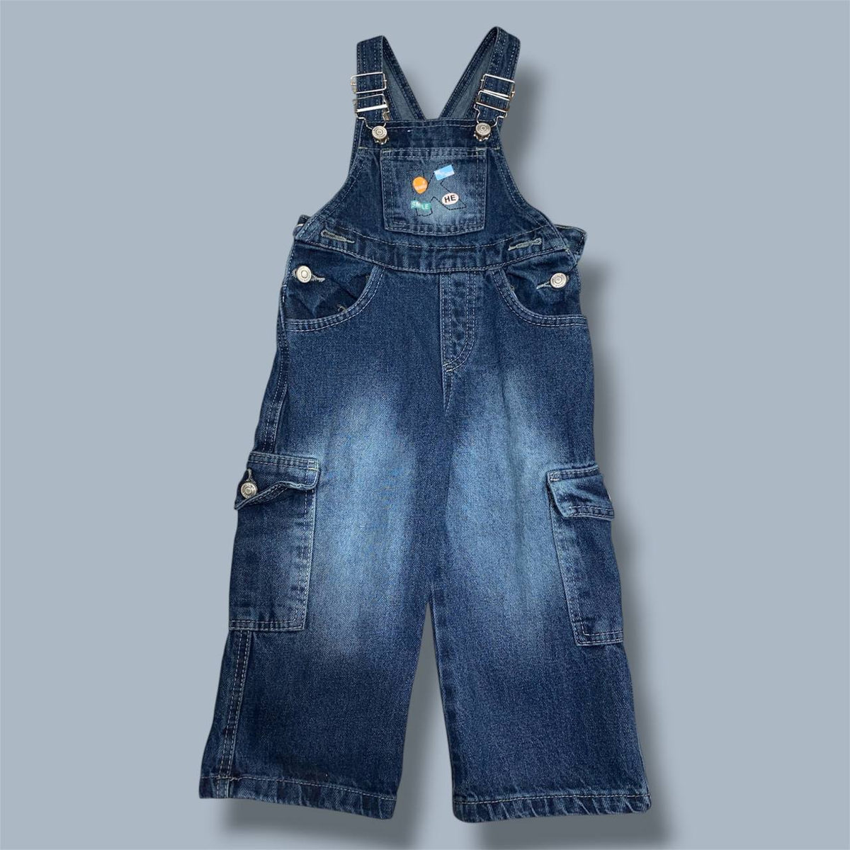 Cargo Denim Overalls